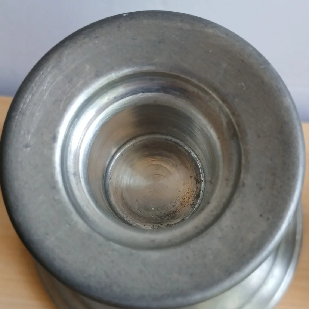 Pair Conn. House Pewter Candlestick Holders 3.5